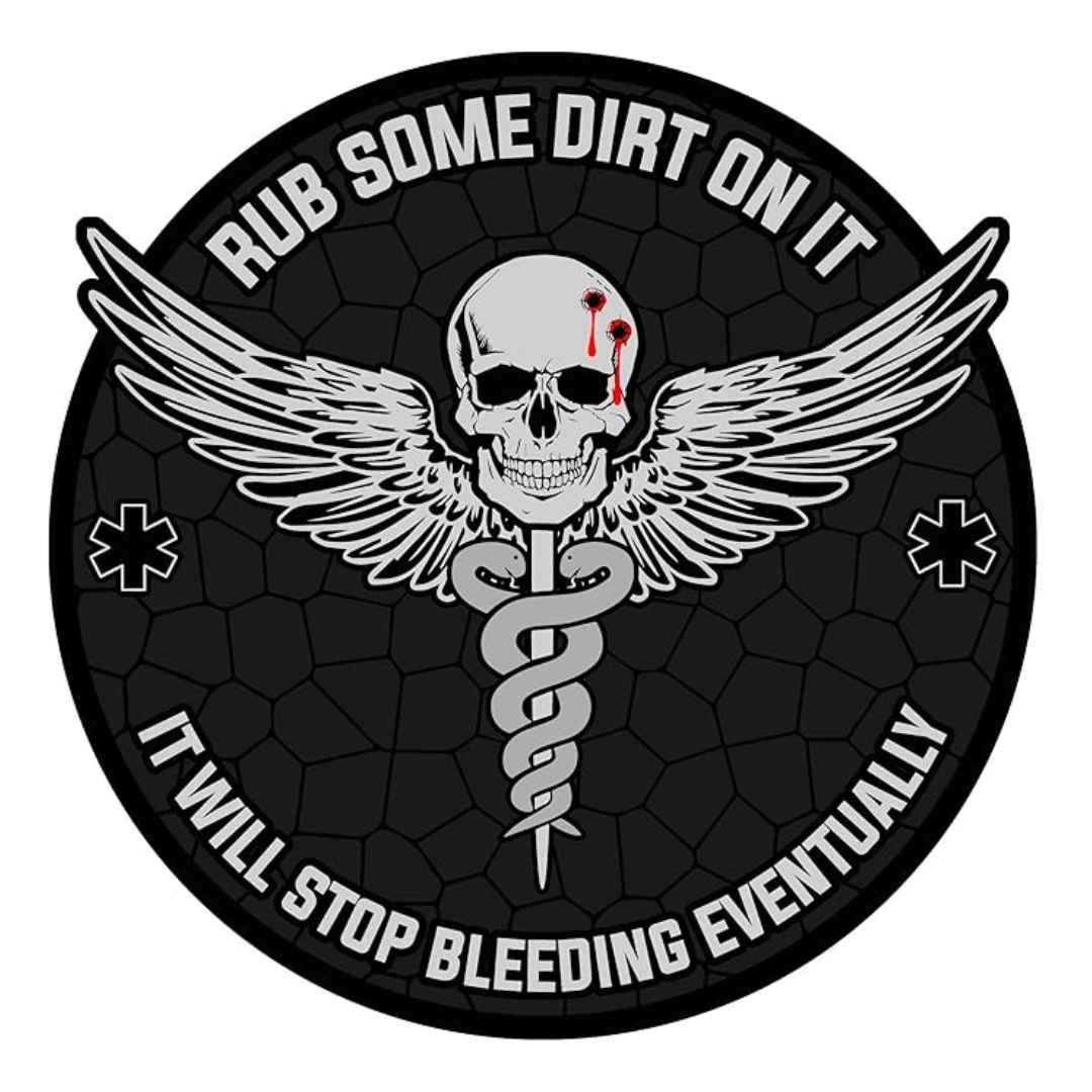 Rub some dirt on it Pvc patch