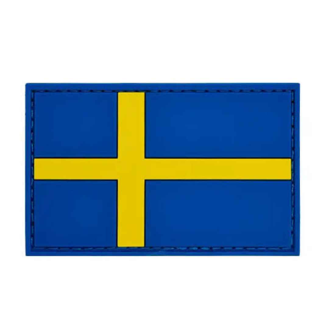 Sweden flag Pvc Velcro patch