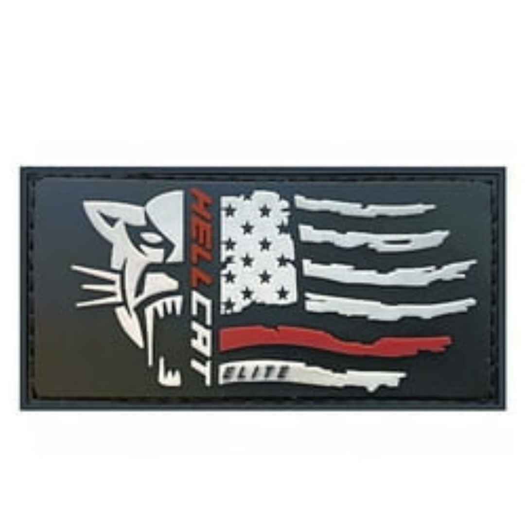 Hell cat Flag Pvc Patch with Velcro